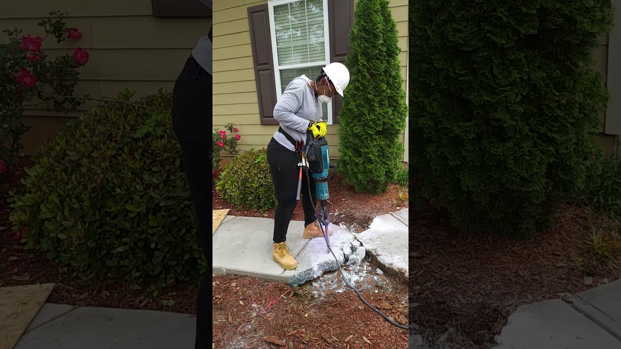 Learning to use a jack hammer