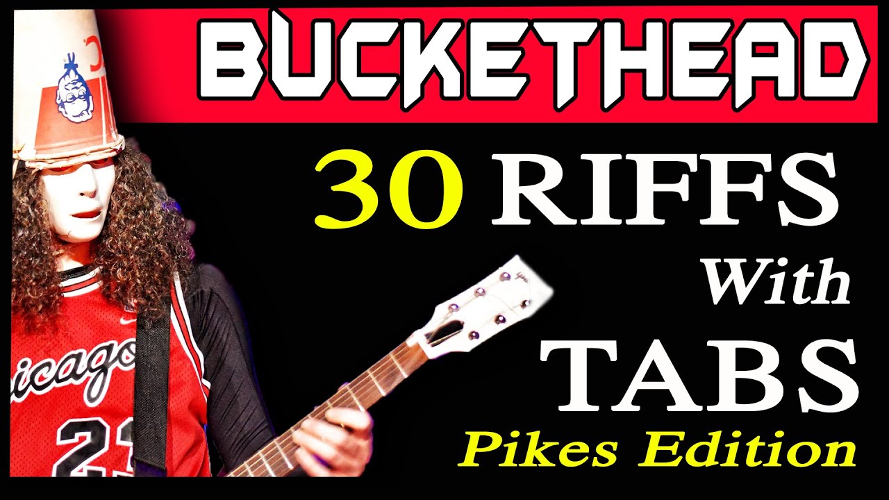 30 крутых гитарных риффов (с табулатурами) от Buckethead (издание Pikes)