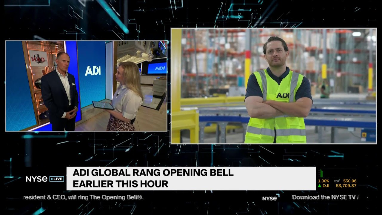 Today on NYSE Live | ADI Global Rings NYSE Opening Bell to Accentuate Debut as Standalone Company