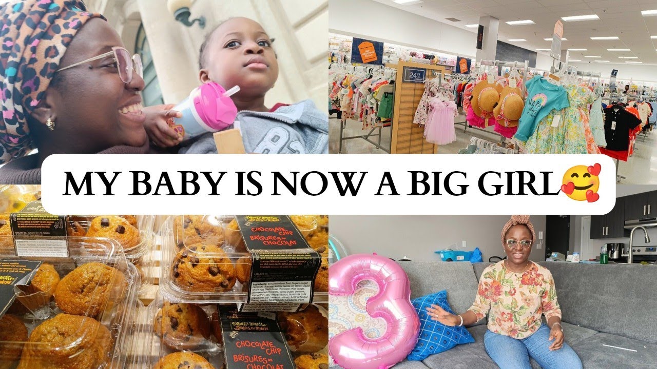 PRINCESS SAKEENAH TURNS BIG 3 🎉🥳 | LIFE OF A MUM OF TWO LIVING IN CANADA 🇨🇦, SHOPPING AND MORE