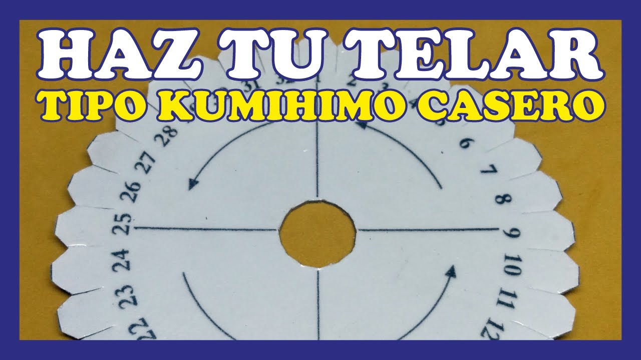 COMO HACER TU TELAR TIPO KUMIHIMO CASERO💎💯