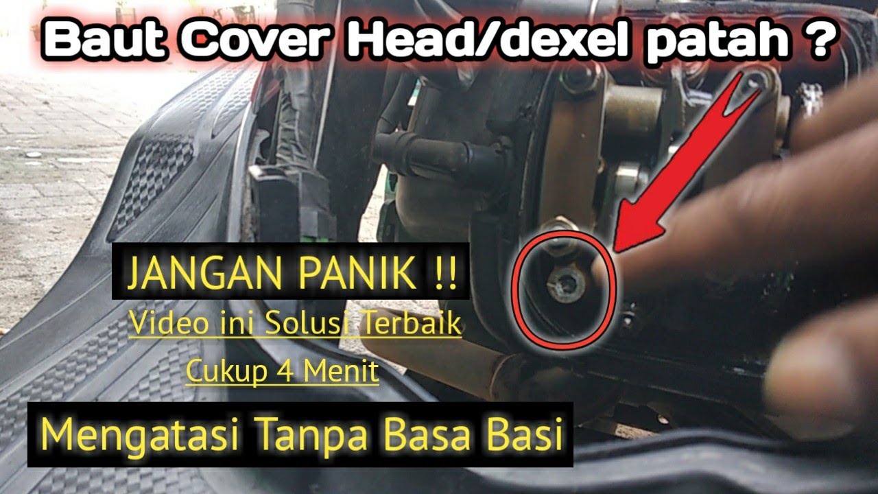Perbaikan baut head beat karbu patah atasi dengan cara ini!!