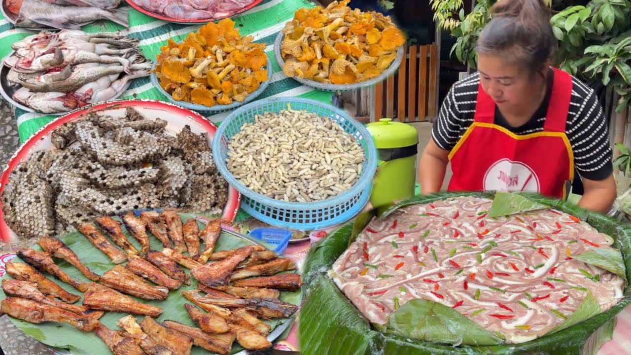 ຕະຫລາດເຊົ້ານະຄອນຫລວງພະບາງ/ตลาดเช้านครหลวงพระบาง/Lao morning market in Luang Prabang
