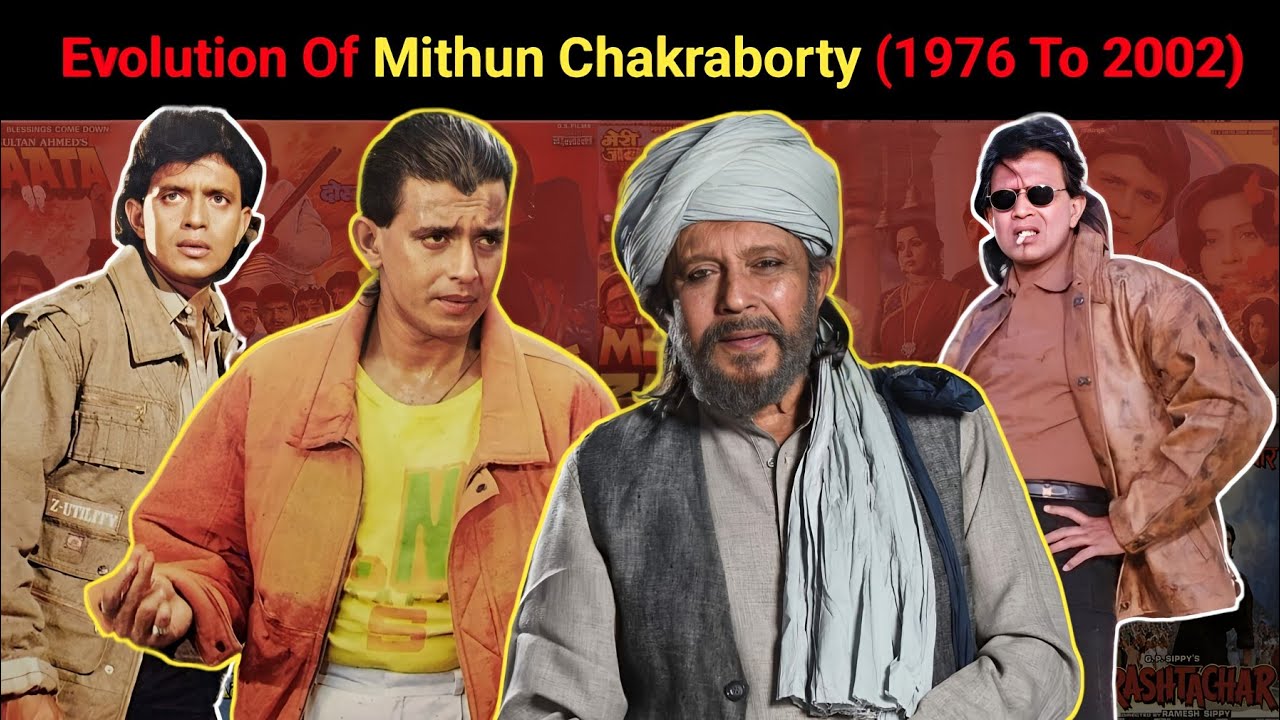 Evolution Of Mithun Chakraborty 1976 To 2002, All Movies List, Verdict, Box Office Report,Mithun