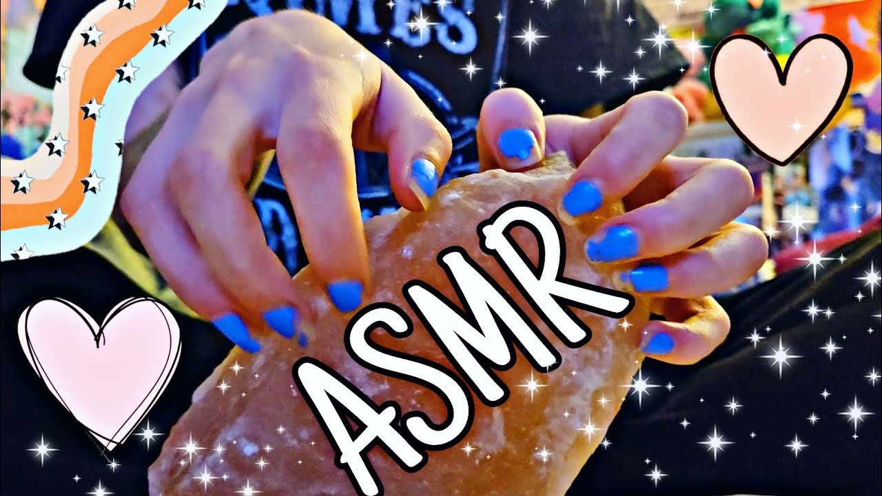 ASMR fast scratching on salt lamp BUT from behind camera! ✨️ | invisible triggers lofi