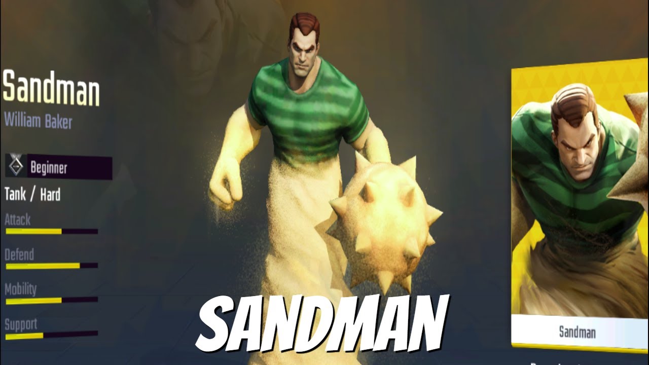 SANDMAN Hero Spotlight | Marvel Super War MOBA