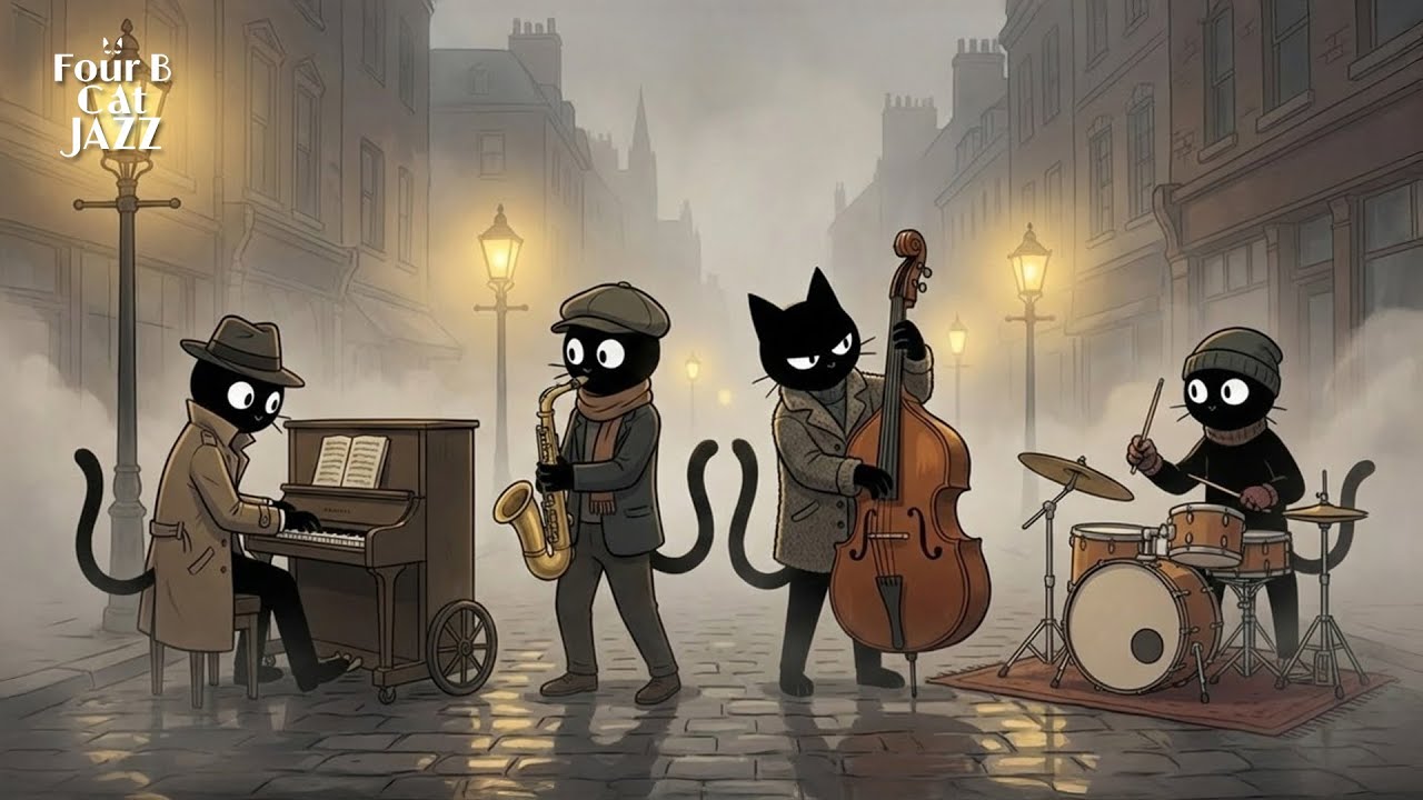 Relaxing Bossa Nova Jazz for Evenings & Reading 🌙 | Four B Cat Jazz – Dim Light, Soft Sound
