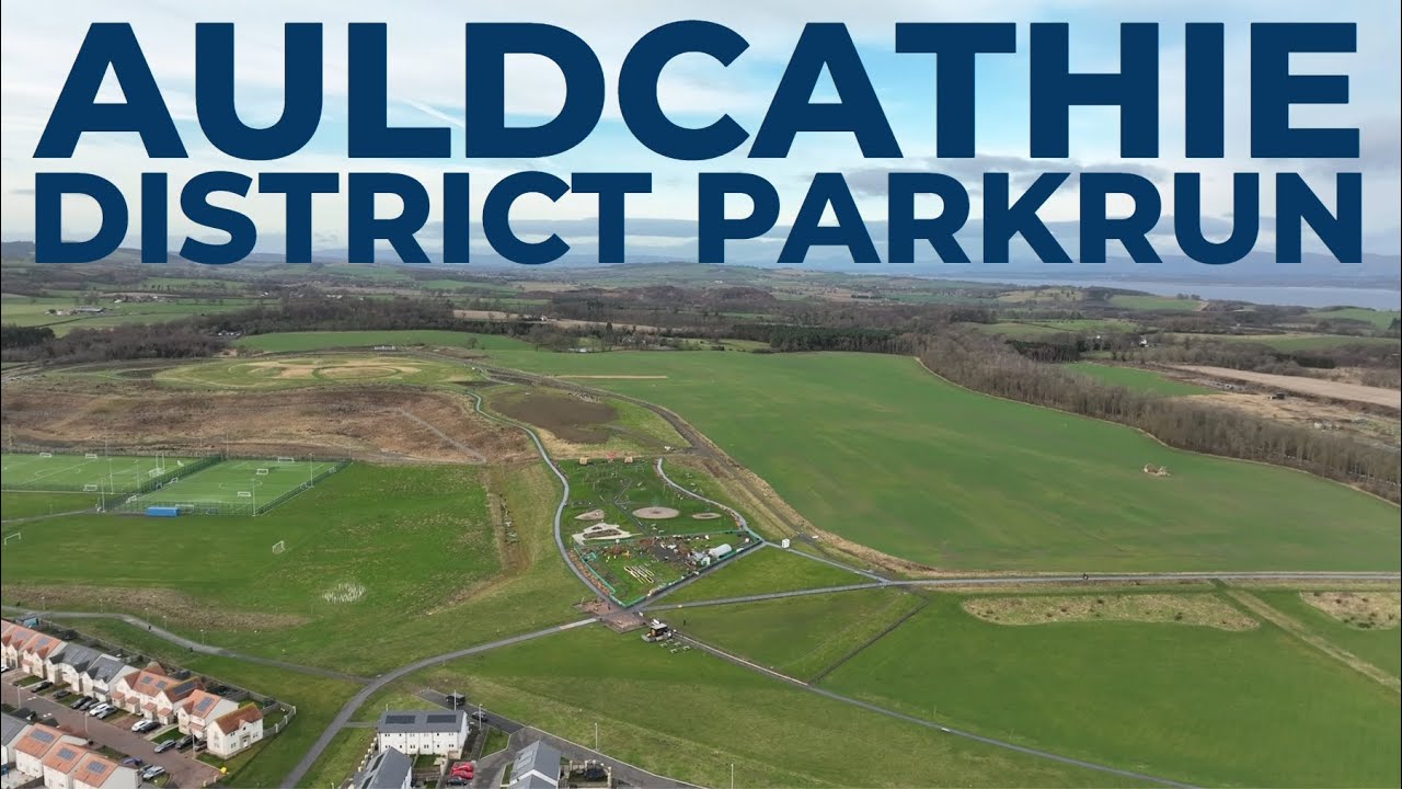 Auldcathie District parkrun - New Years Day 2026 [4K Aerial]