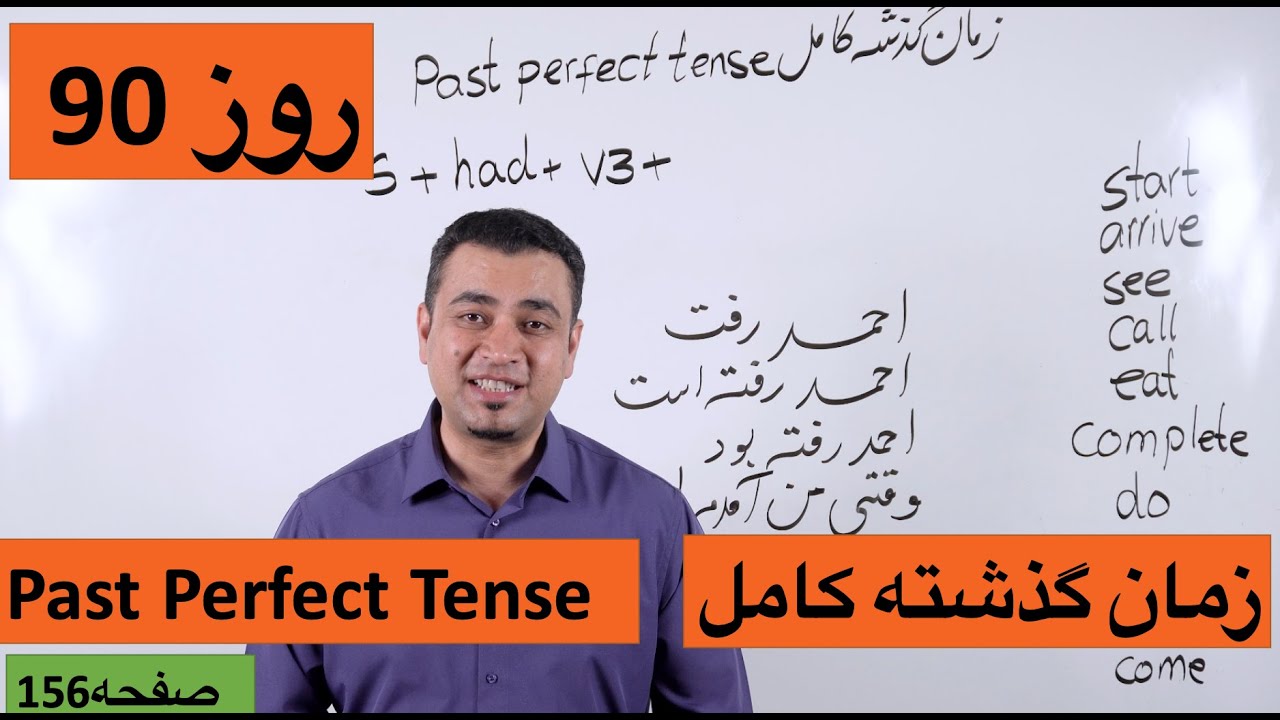 Learn English-Farsi Day 90 | زمان گذشته کامل - آموزش انگلیسی- روز