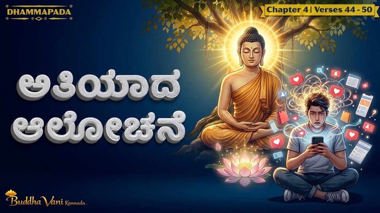 ಅತಿಯಾದ ಆಲೋಚನೆಗೆ ಬುದ್ಧನ ಪರಿಹಾರ: ಮನಸ್ಸಿನ ಗೊಂದಲ ನಿವಾರಣೆ  | Dhammapada Ep 09 (Verses 44–50)