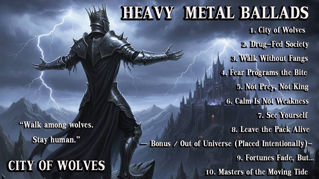CITY OF WOLVES  , #HeavyMetalBallad #MetalAlbum #EpicMetal #SoaringVocals#CrushingGuitars#RawEmotion