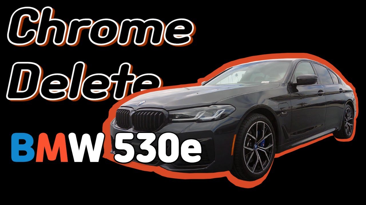 DIY Chrome Delete on 2022 BMW 530e with Nice Wraps PET Gloss Black Vinyl - HARDER THAN WE THOUGHT!