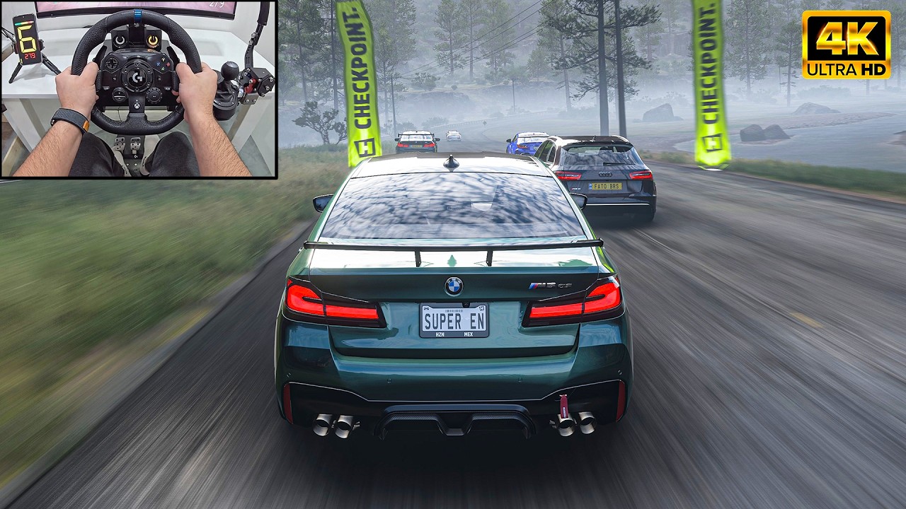 BMW M5 CS VS Supercars - Forza Horizon 5 | Logitech G923 Steering Wheel