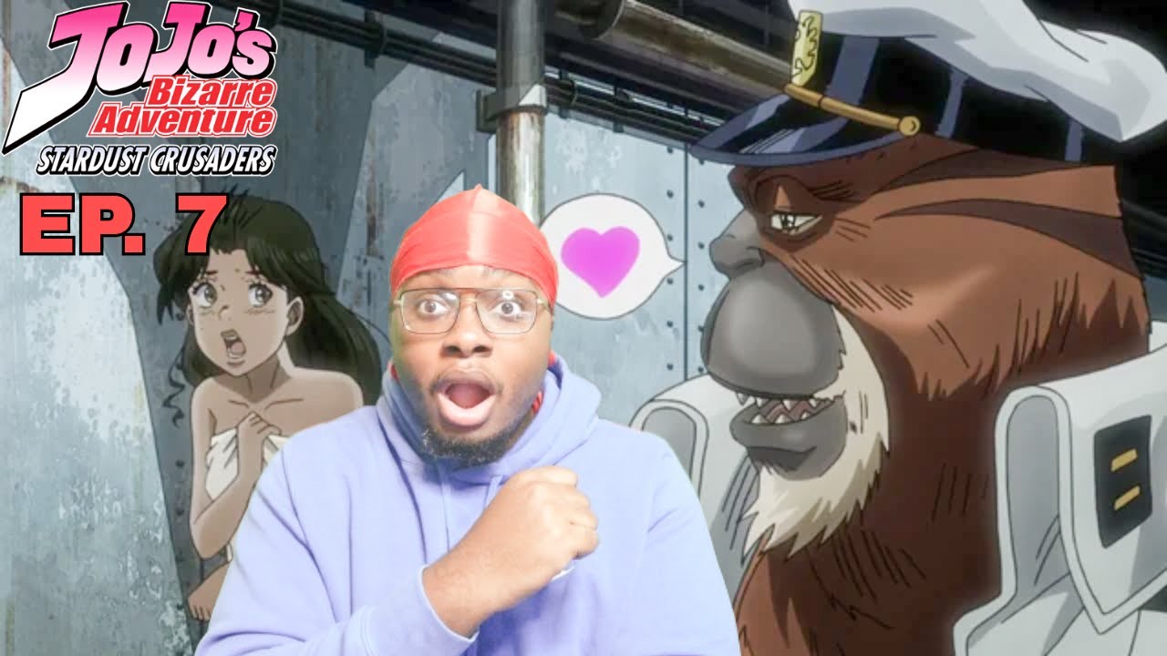 NON JOJO'S FAN REACTS - CRAZY MONKEY STAND! JOJO’S BIZARRE ADVENTURE STARDUST EP 7 REACTION