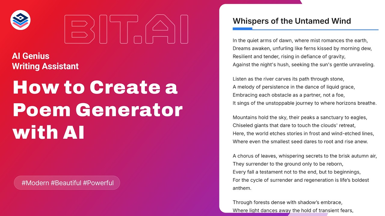 How to Create a Poem Generator with AI?