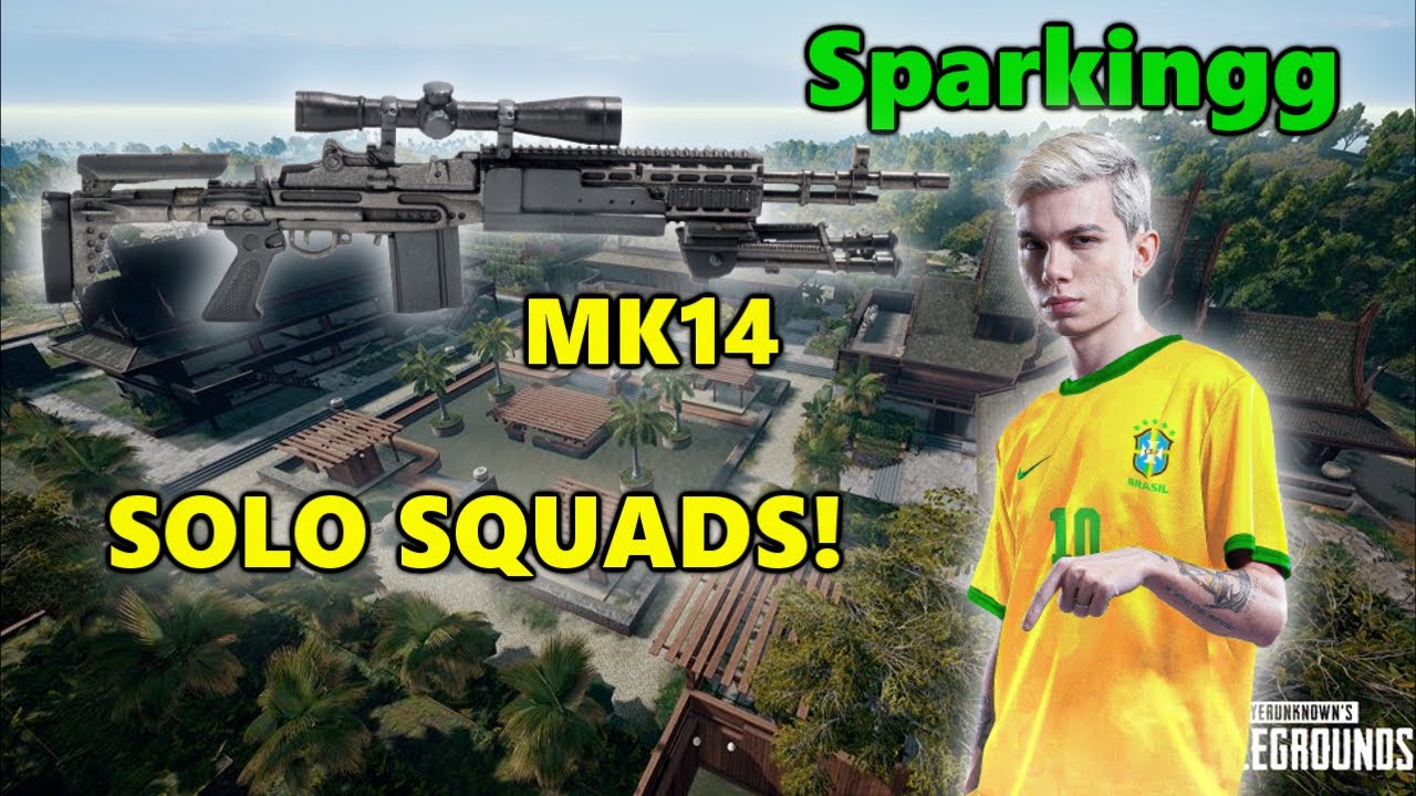Sparkingg - MK14 - SOLO SQUADS! - PUBG