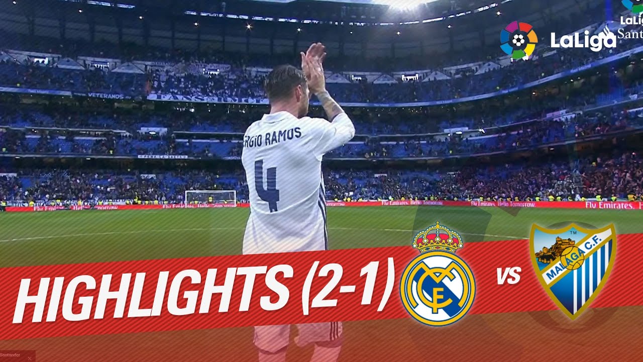 Resumen de Real Madrid vs Málaga CF (2-1)