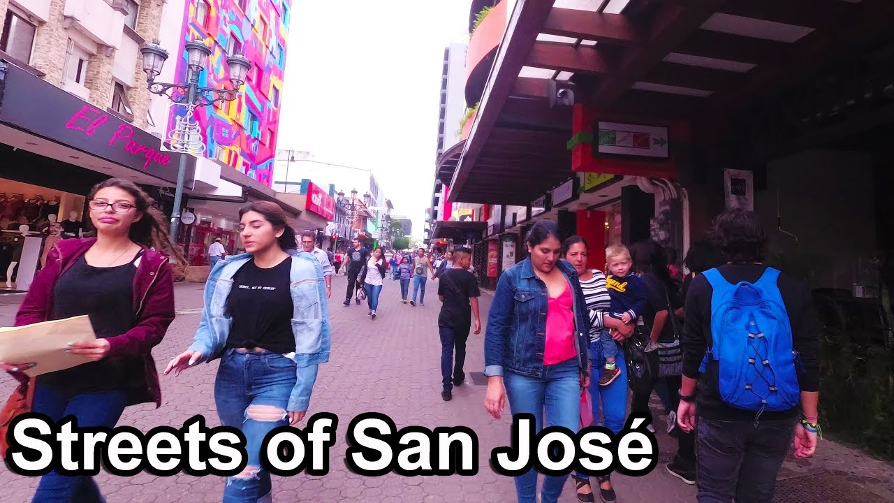 Costa Rica 2017 - (1) Streets of San Jose Central Avenue 4K