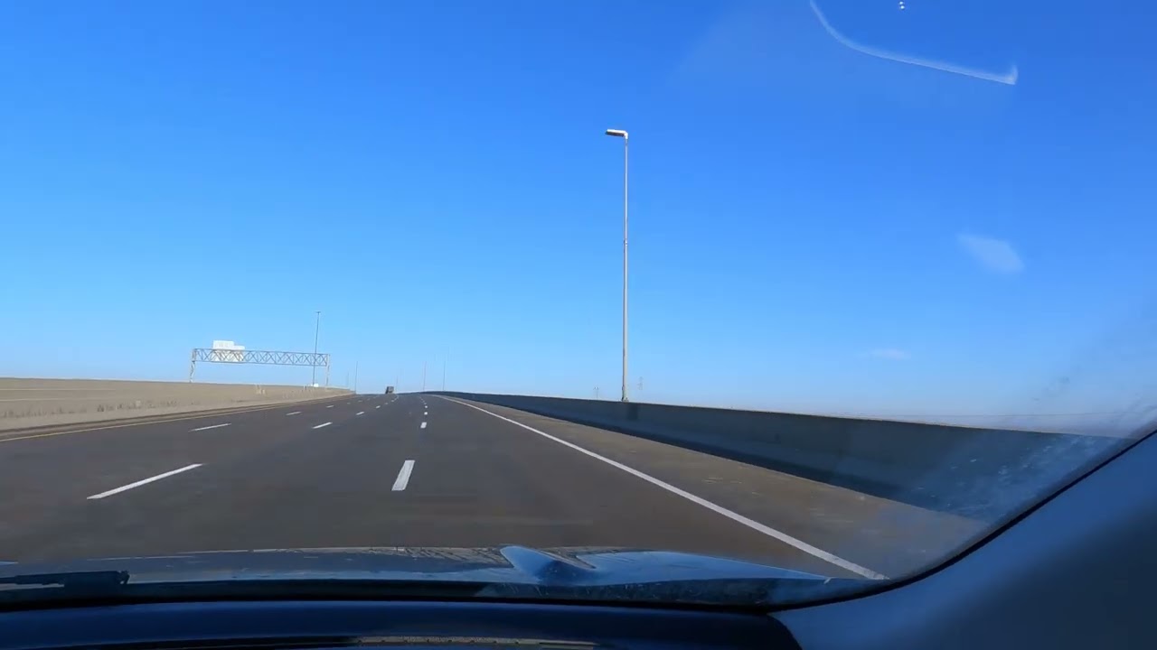 Crossing The Zilwaukee Bridge In Michigan