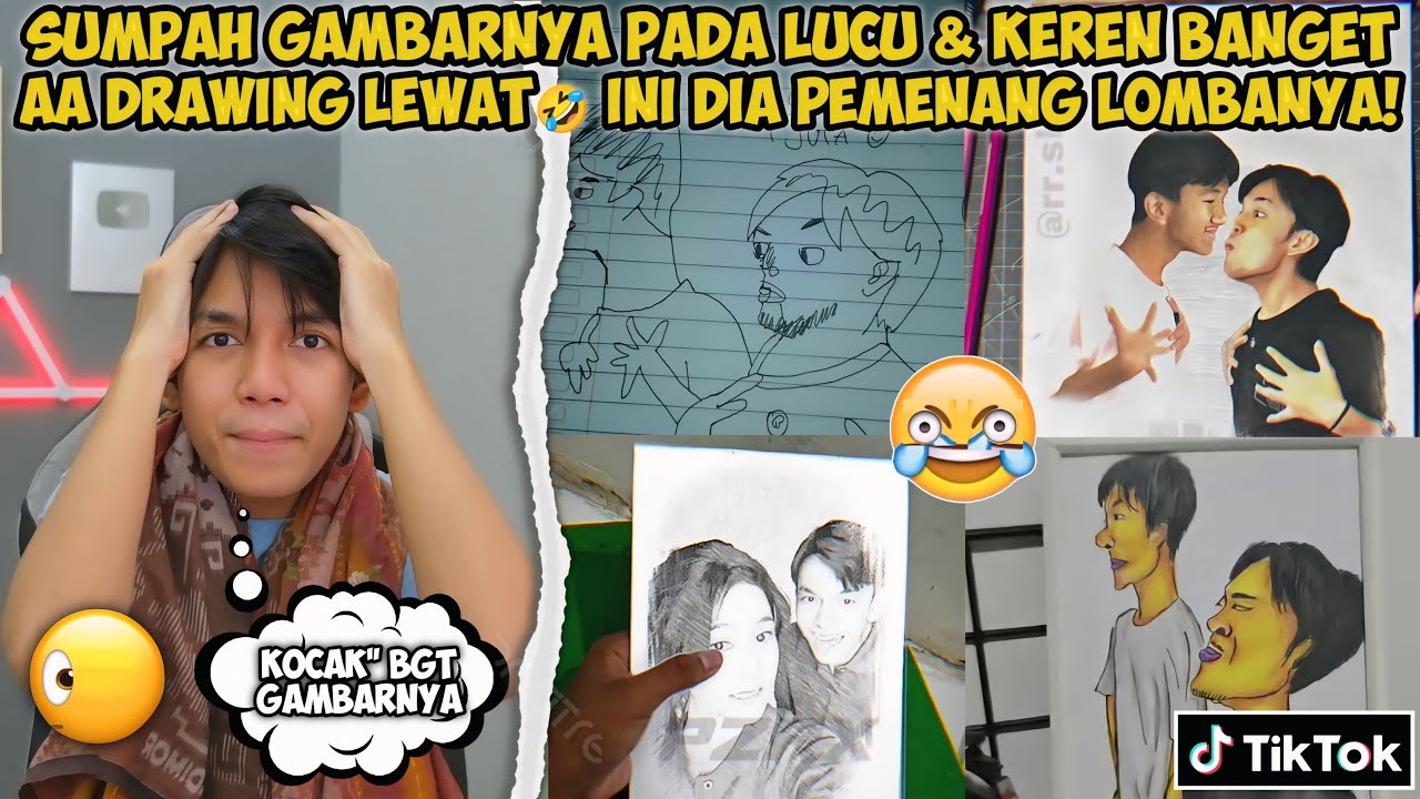 INI DIA PEMENANG LOMBANYA! SUMPAH GAMBARNYA PADA LUCU & KEREN BANGET!! AA DRAWING LEWAT🤣