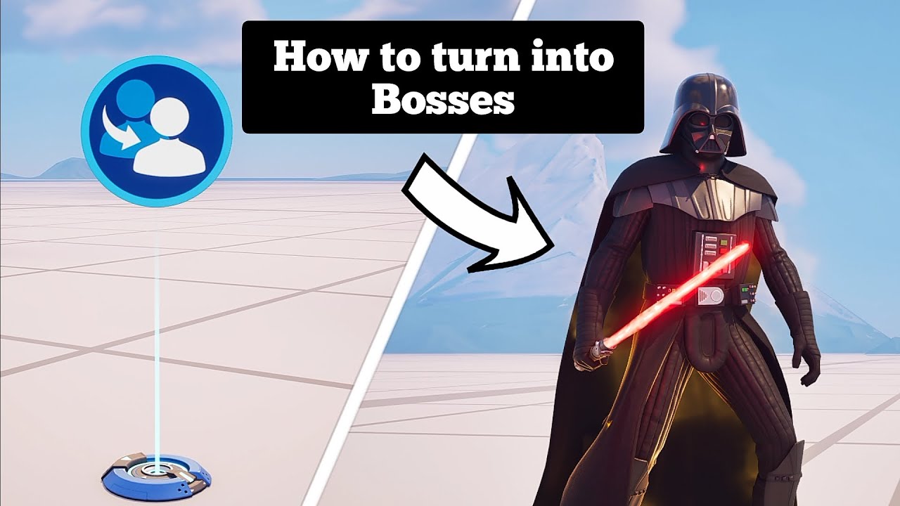 How to transform into bosses in Fortnite Creative!