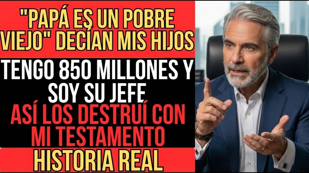 MIS HIJOS ME HUMILLARON, PERO NO SABÍAN QUE TENGO 850 MILLONES Y SOY SU JEFE    ASÍ LOS DESPEDÍ  →