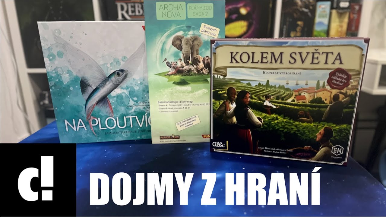 Dojmy z hraní: Archa Nova - plány ZOO, Na ploutvích ve 4, Vinohrad - dohrané rozšíření Kolem světa