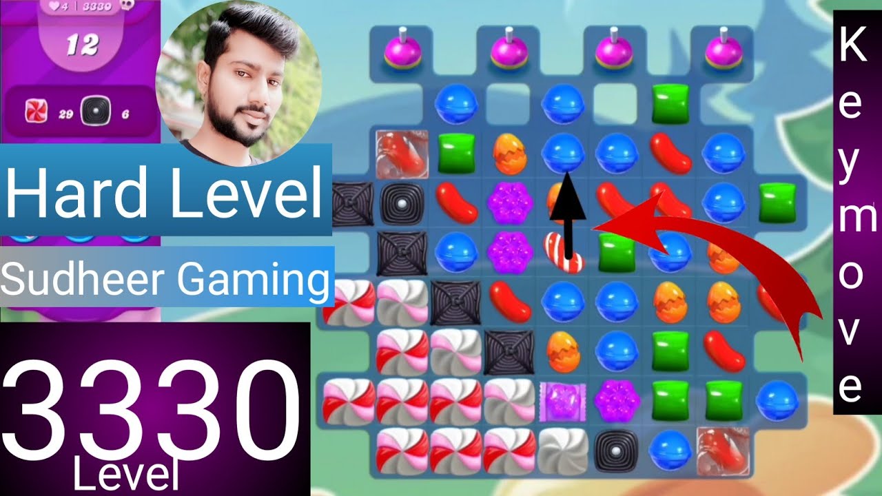 Candy crush saga level 3330 । No boosters । Hard level । Candy crush 3330 help । Sudheer Gaming