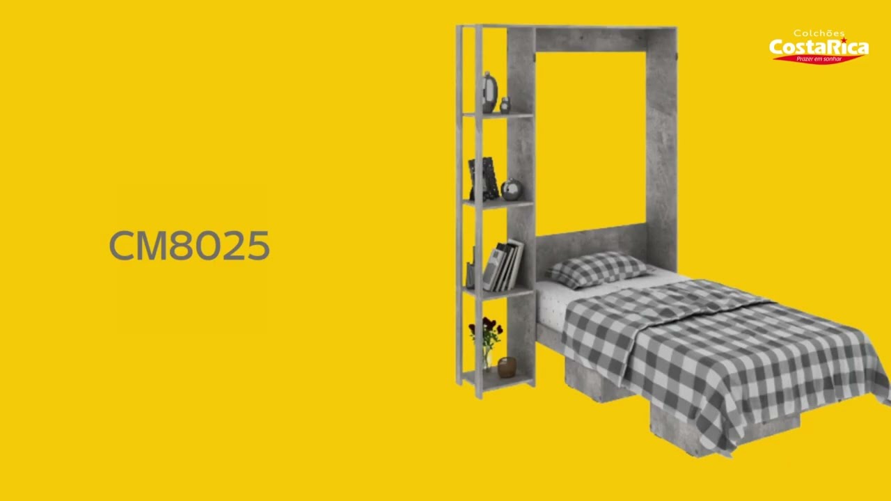 Montagem Cama Solteiro Articulada Dobrável CM8013 - Tecno Mobili - Na Costa Rica Colchões