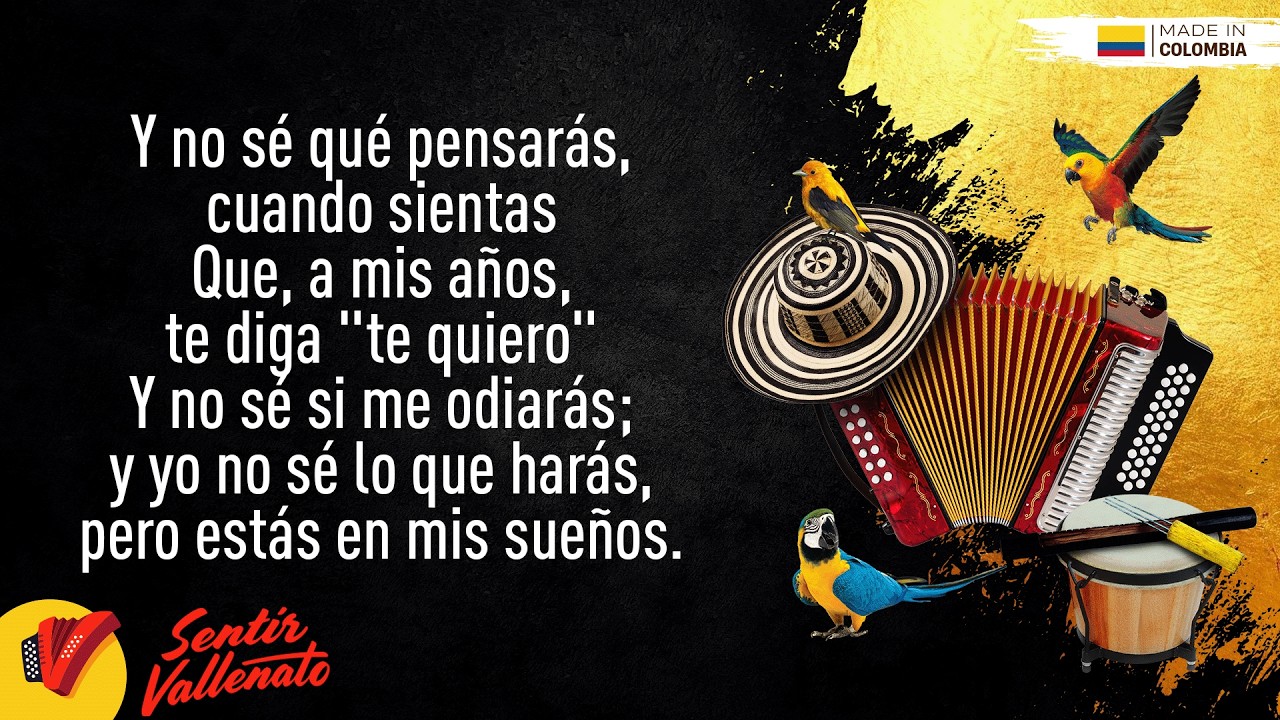 Qué Pensarás, Jair, Video Letra - Sentir Vallenato