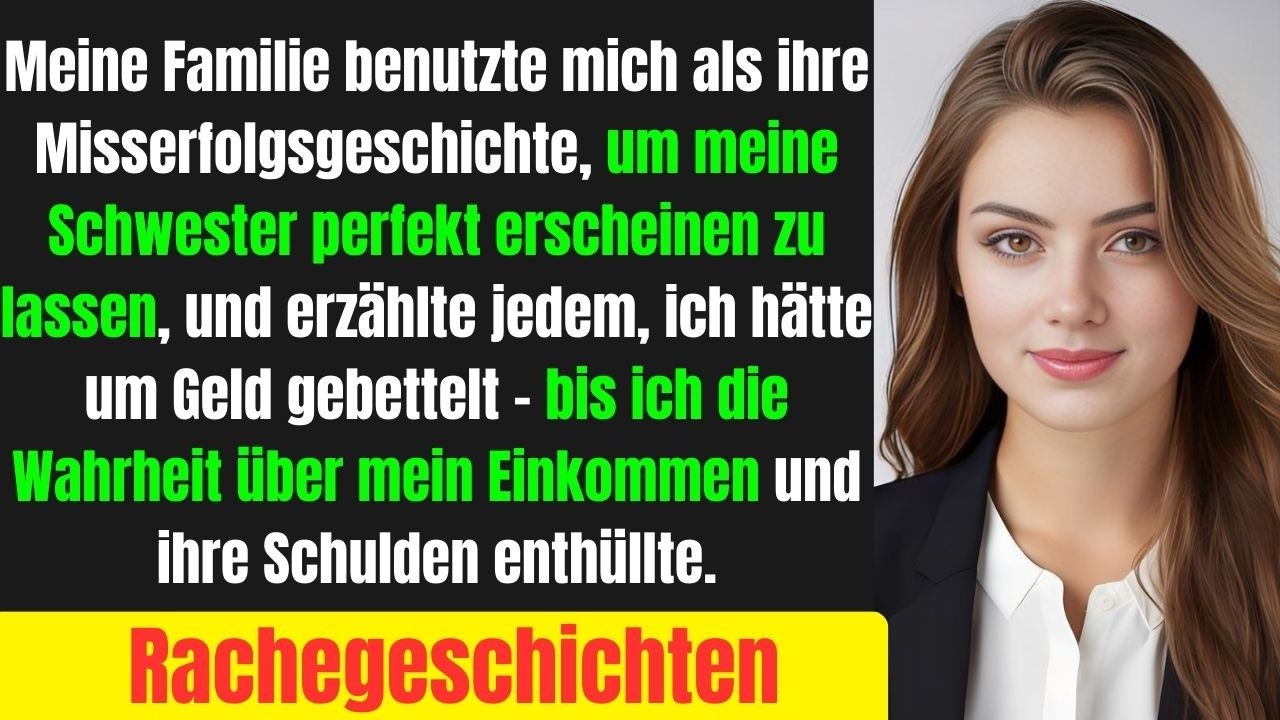 Mein Vater sagte:‚Deine Schwester ist erfolgreich und verantwortungsvoll – im Gegensatz zu dir.‘Aber