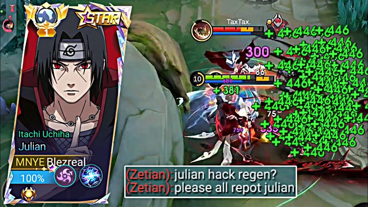 ITACHI UCHIHA X JULIAN NEW IS REAL BUILD HACK REGENERASI!! (Must Watch!!) - Mobile Legends