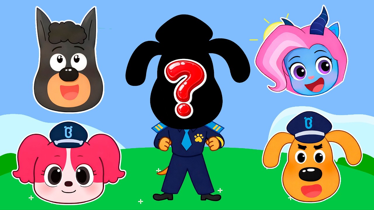 Sheriff Labrador  And Friends Dress Up & Learn Colors!  Kids Coloring with Labrador & Friends