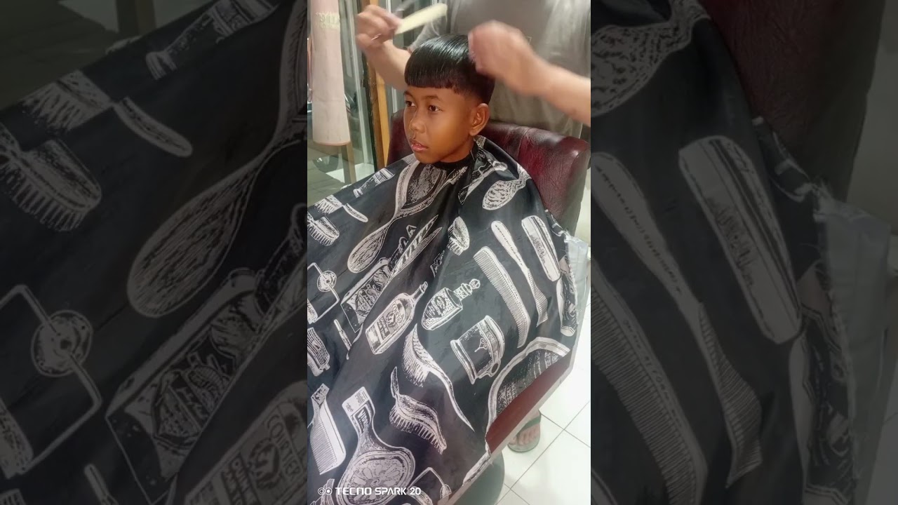 Cukur rapih anak sekolah biar gk kena razia rambut 