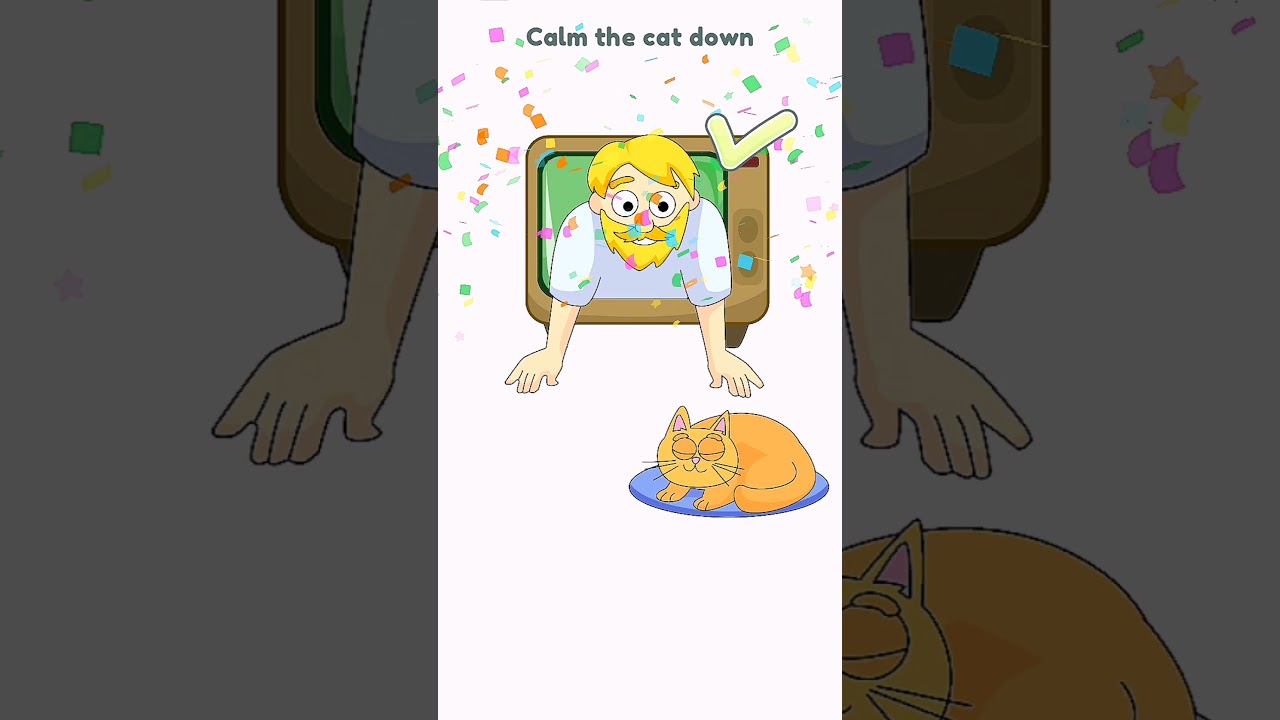 CALM THE CAT DOWN 😡 #dop4 #shorts #viral #video