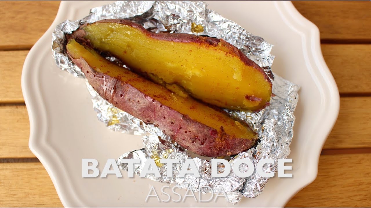 Batata doce assada