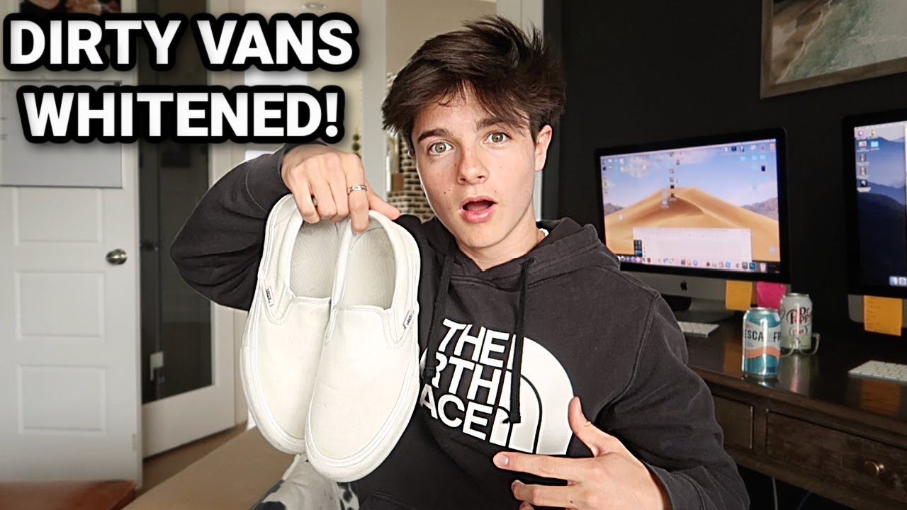 How to clean your WHITE VANS! DIY TIK TOK HACK!