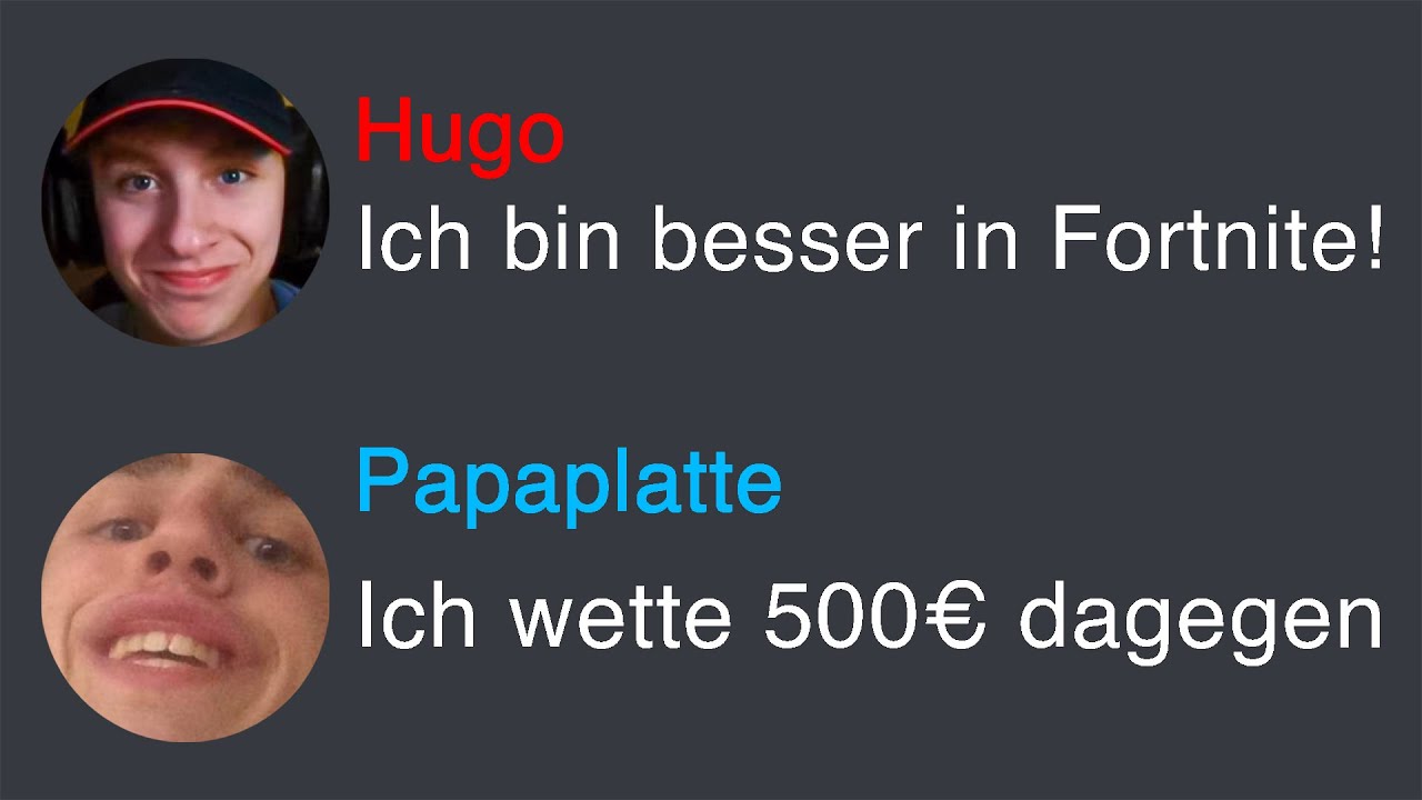 Ich habe diesen Dummkopf herausgefordert in Fortnite Bingo...