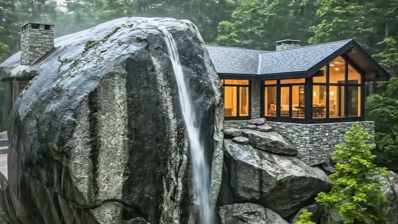 Most Insane House Ever? built Inside A Giant Rock! Luxury Home..