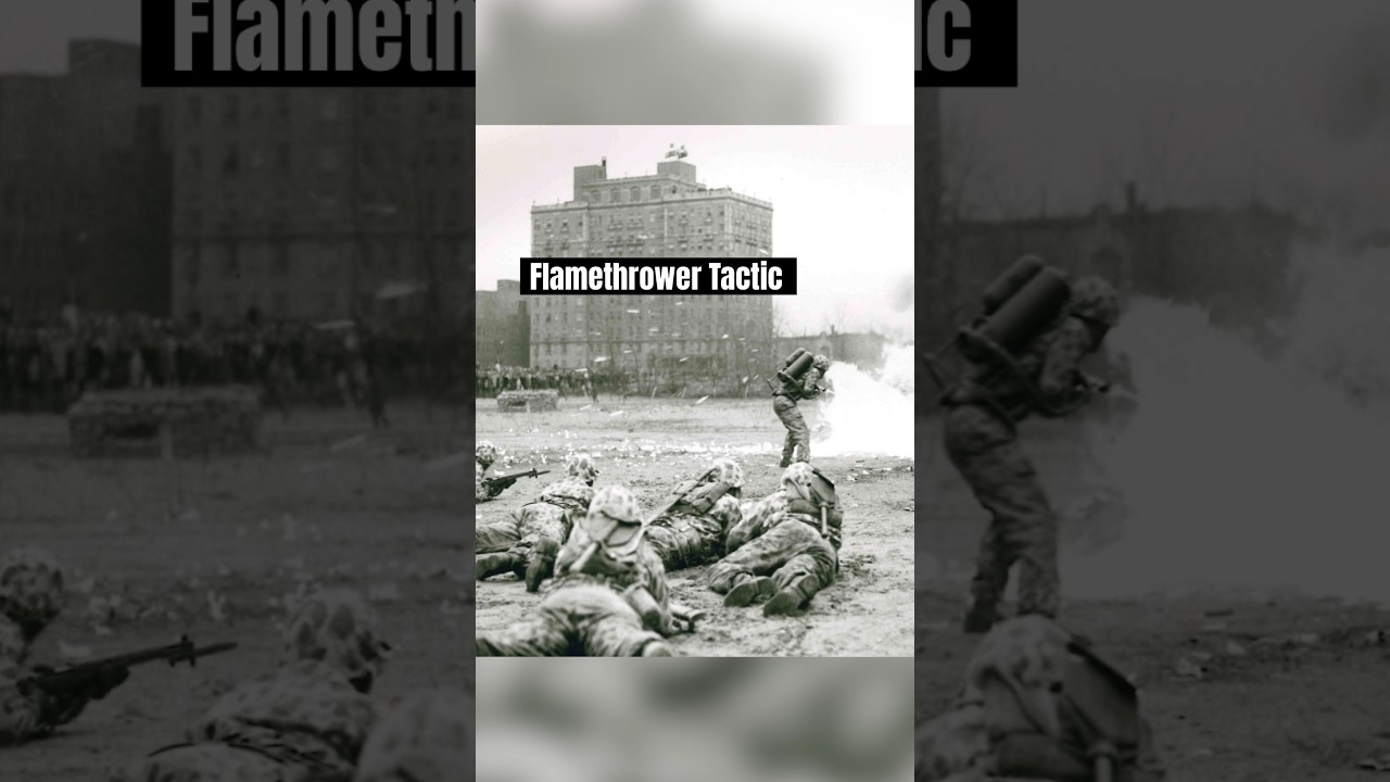 &ldquo;Blowtorch and Corckscrew&rdquo;- WW2 Flamethrower Tactic 🔥 #ww2history