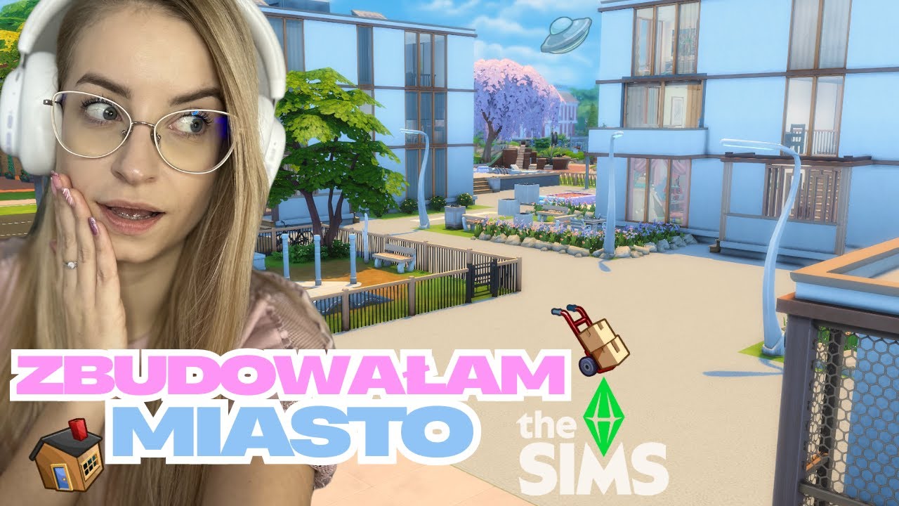 ZBUDOWAŁAM MIASTO W THE SIMS 4 💜
