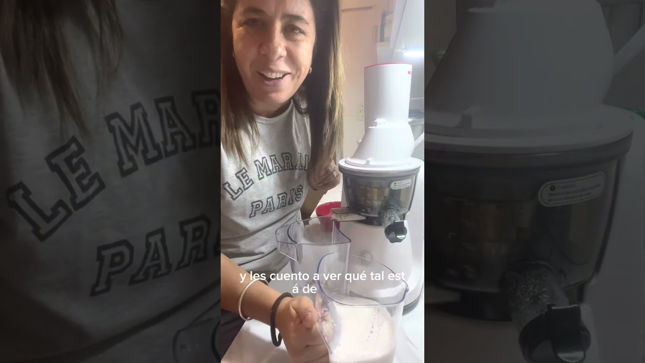 Leche de almendras en el maxtractor