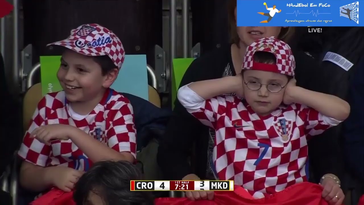 CROATIA X MACEDONIA JOGO DE HANDEBOL ADULTO MASCULINO HANDBALL FULL MACHT MUNDIAL DE HANDEBOL 2019