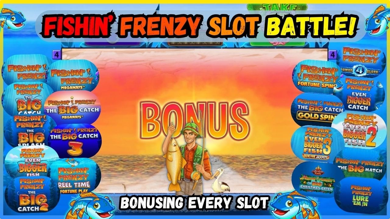 💥 Битва в слоты Fishin' Frenzy!🎣 Бонус в каждом онлайн-слоте! 🎰 Всего 18 &mdash; какой из них победит?⚔️