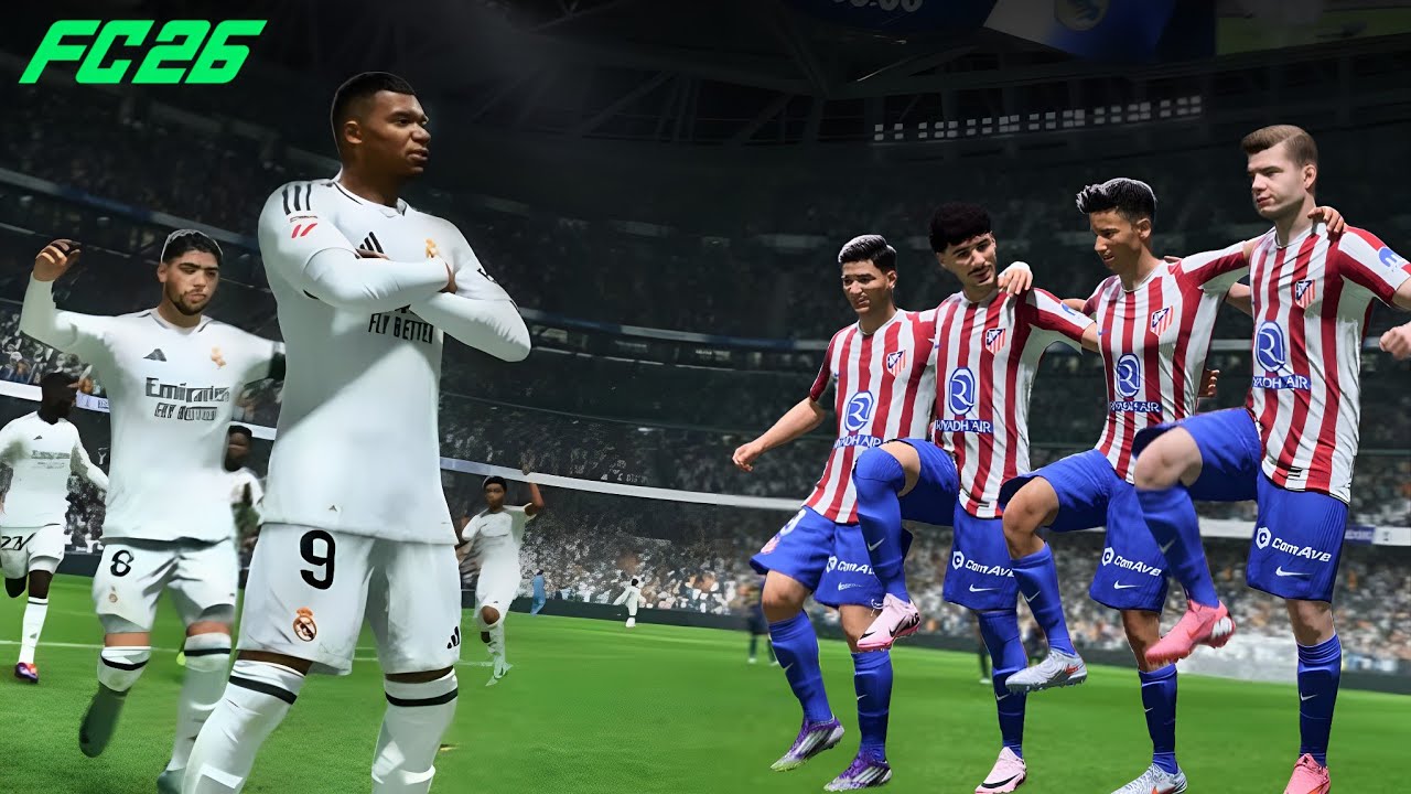 Real Madrid vs Athletico Madrid Gameplay FC26 PS5
