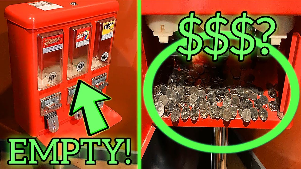 Collecting LOTS OF QUARTERS From Our Bulk Vending Machines