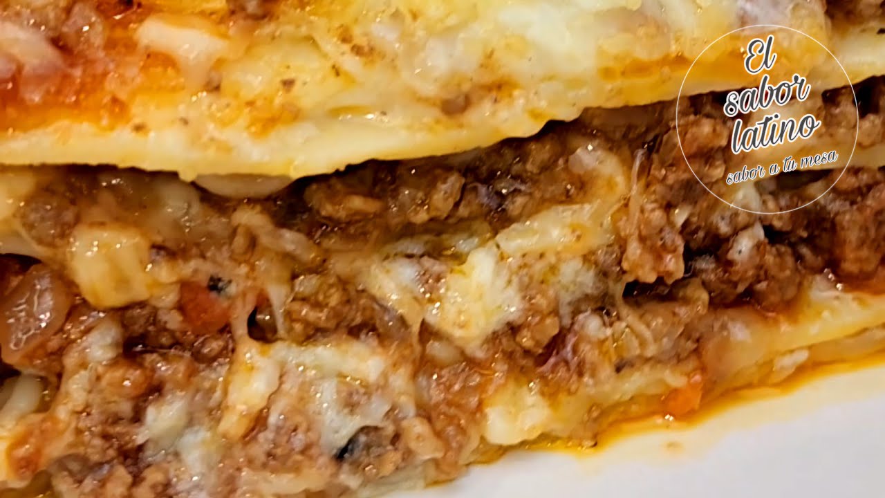 🔴Lasaña de Carne y Queso ¡Receta Fácil y Rápida -El sabor latino