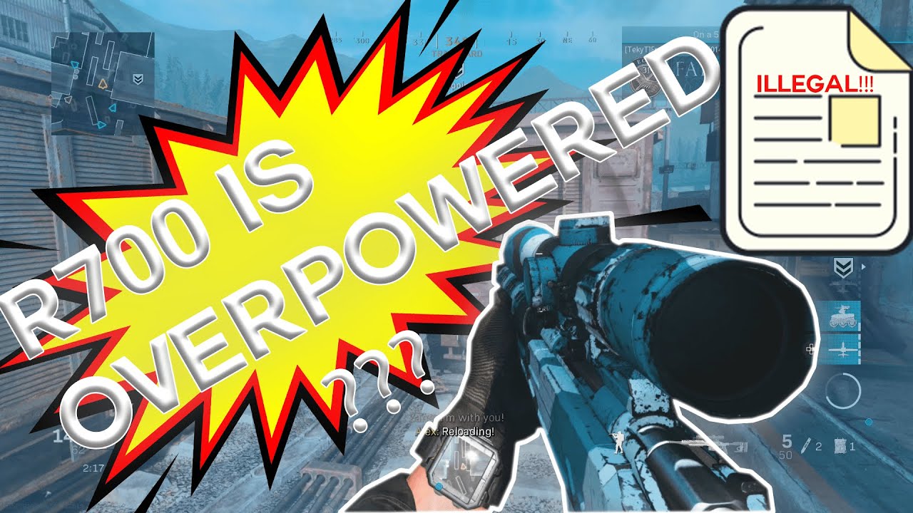 R700 MODERN WARFARE SNIPER IN MY HANDS IS ILLEGAL!!???