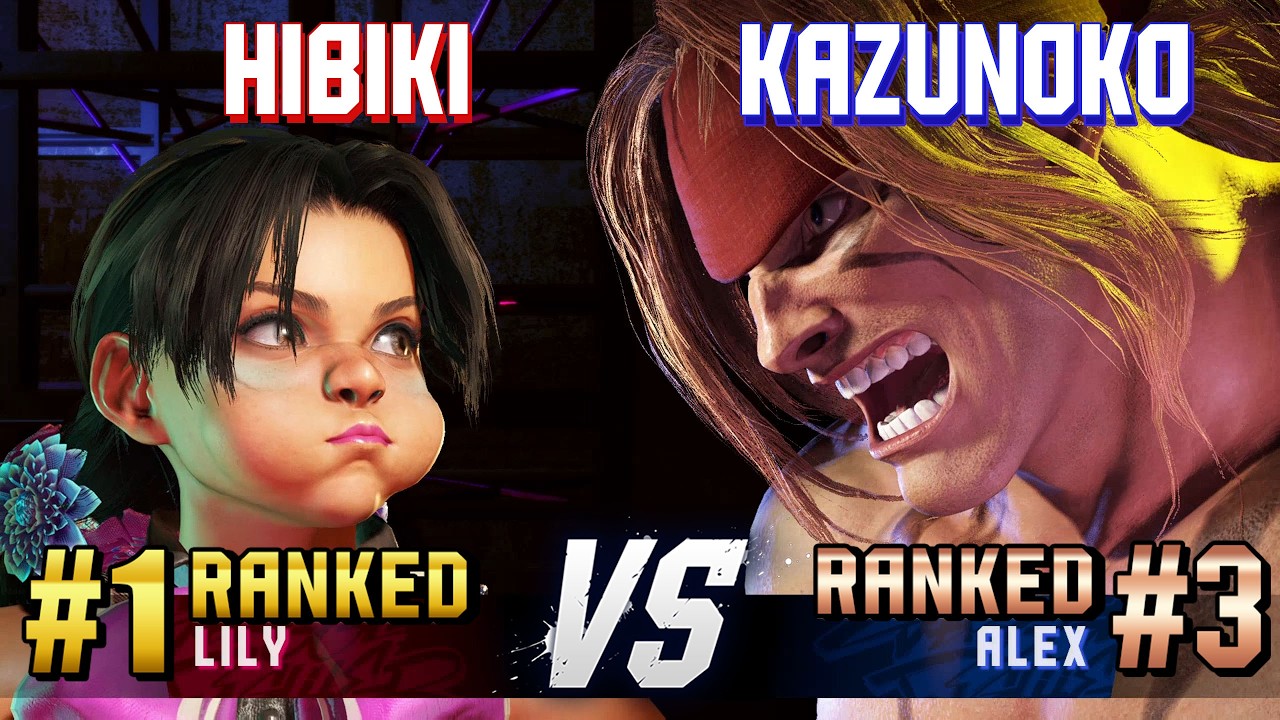 SF6 ▰ HIBIKI (#1 Ranked Lily) vs KAZUNOKO (#3 Ranked Alex) ▰ High Level Gameplay