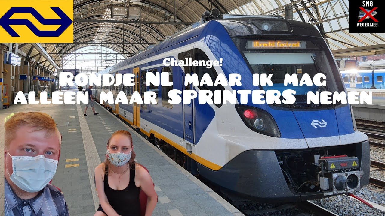 HEET rondje NL met alleen SPRINTERS | Drukte in Zandvoort?! | #treinleven
